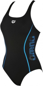 Damen-Badeanzug Arena Resistor One Piece LB Black/Blue