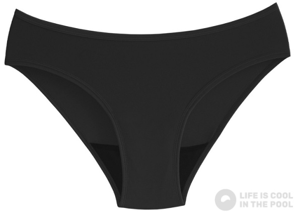 Perioden Bademode WUKA Swim Bikini Brief Light Flow Black