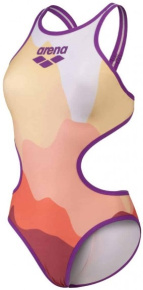 Arena One Morning Light Swimsuit Tech Back Purple/Rose Multi