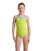 Arena Star Graphic Swimsuit Lightdrop Back Girls Lime