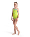 Arena Star Graphic Swimsuit Lightdrop Back Girls Lime