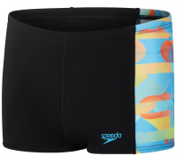 Speedo Digital Panel Aquashort Boys Black/Blue