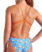 Arena Ducks Swimsuit Lace Back Turquoise Multi/Team Orange 